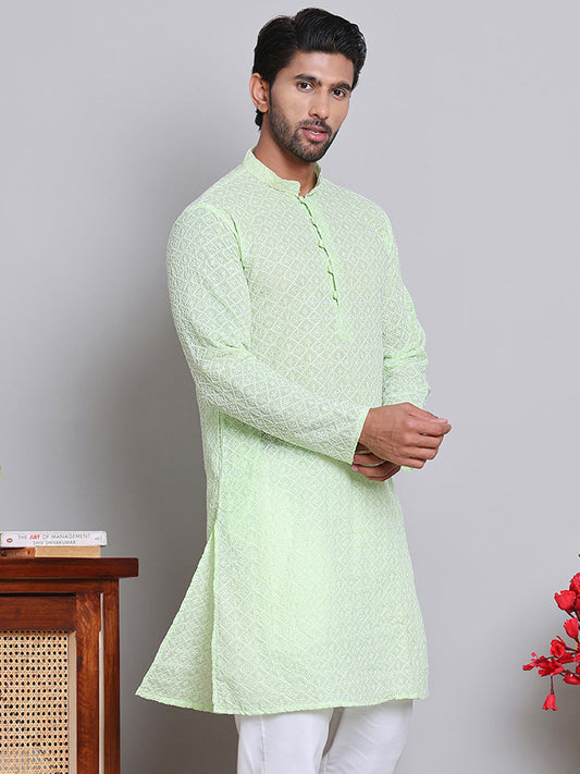 Floral Embroidered Kurtas ( INKOO 626Green )