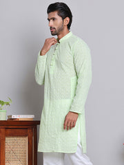 Floral Embroidered Kurtas ( INKOO 626Green )
