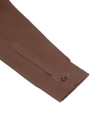 Men's Coffee Solid Cotton Short Kurta ( KO 677 Coffee )