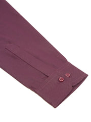 Men's Purple Solid Cotton Short Kurta ( KO 677 Wine )