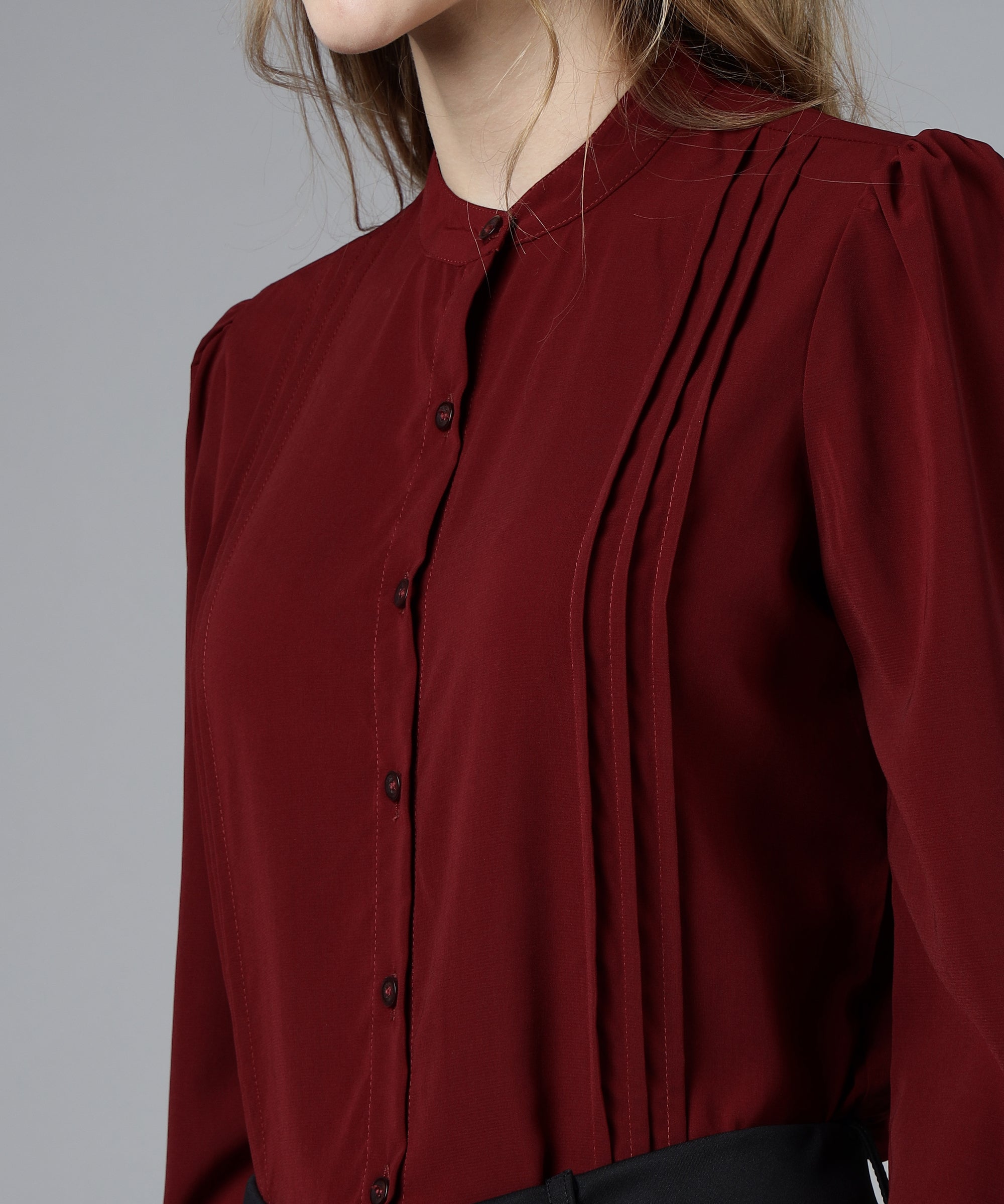 womens pleated formal shirts 4