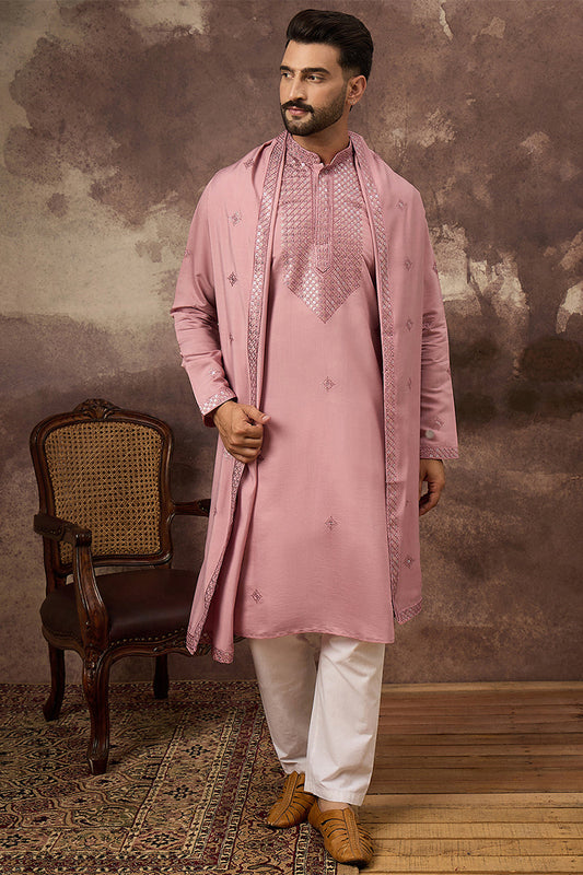 pink-silk-blend-solid-embroidered-straight-kurta-with-dupatta-mkud1003