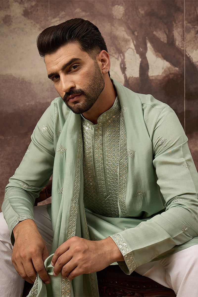 green-silk-blend-solid-embroidered-straight-kurta-with-dupatta-mkud1004