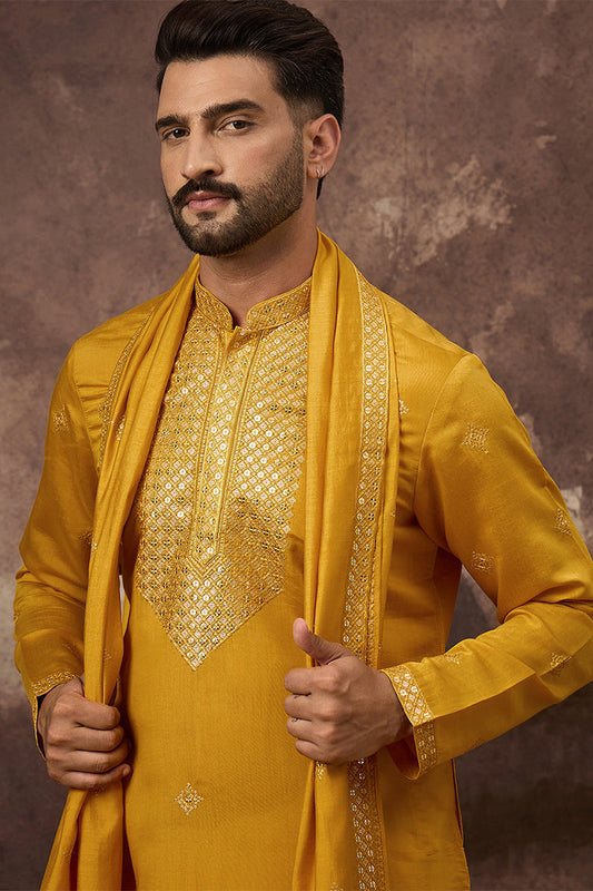 yellow-silk-blend-solid-embroidered-straight-kurta-with-dupatta-mkud1008