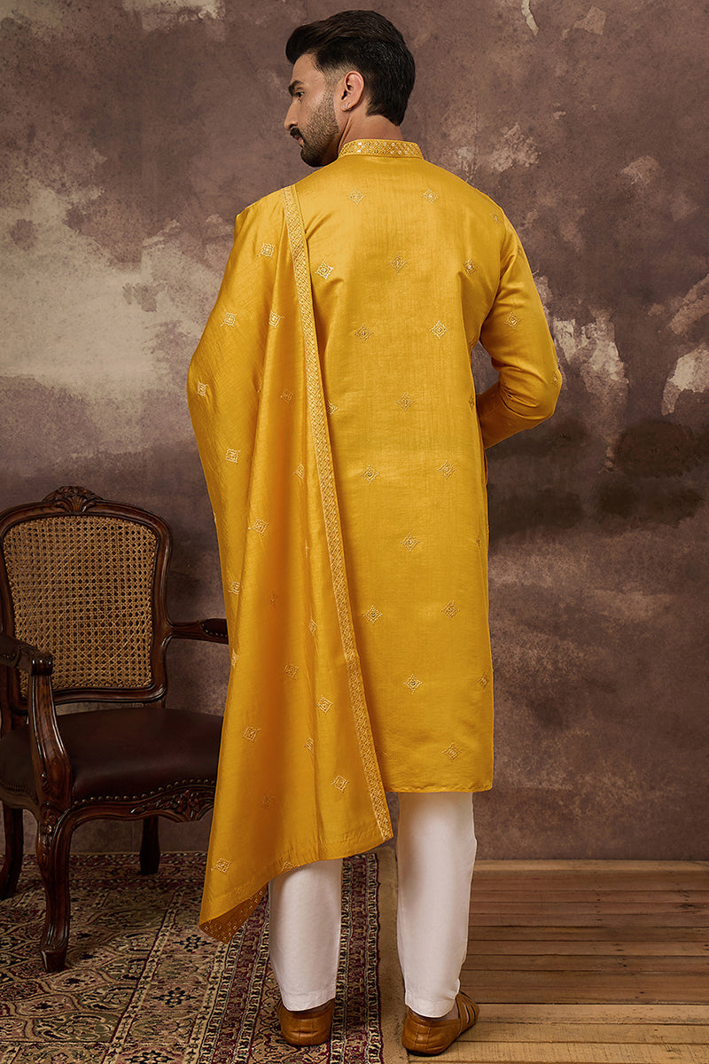 yellow-silk-blend-embroidered-straight-kurta-trouser-with-dupatta-mkpd1008