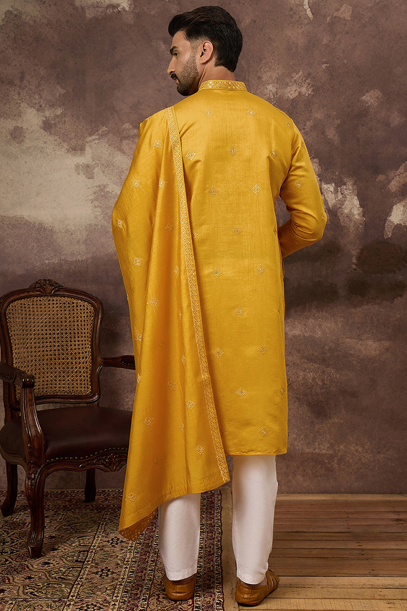 yellow-silk-blend-solid-embroidered-straight-kurta-with-dupatta-mkud1008