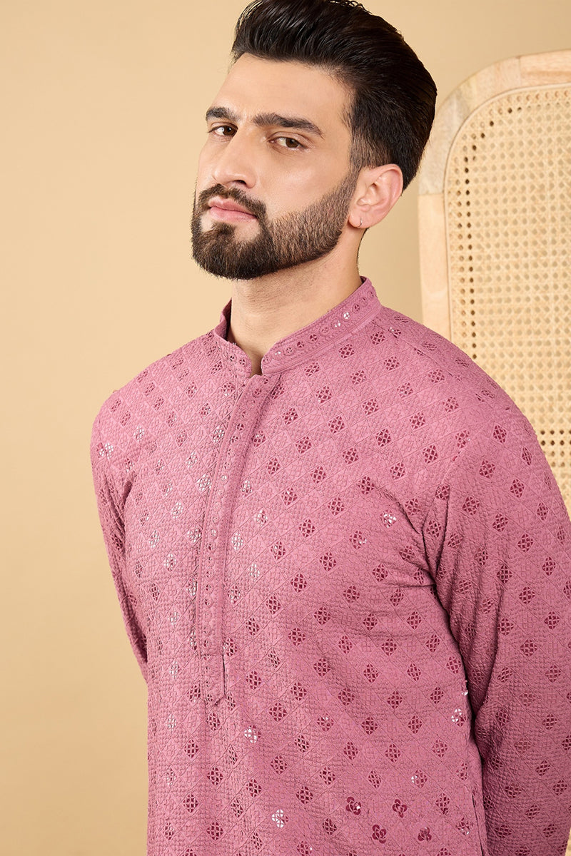 mauve-viscose-rayon-solid-embroidered-straight-kurta-with-trousers-mkset1051