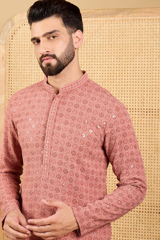 rust-viscose-rayon-solid-embroidered-straight-kurta-with-trouser-mkset1055