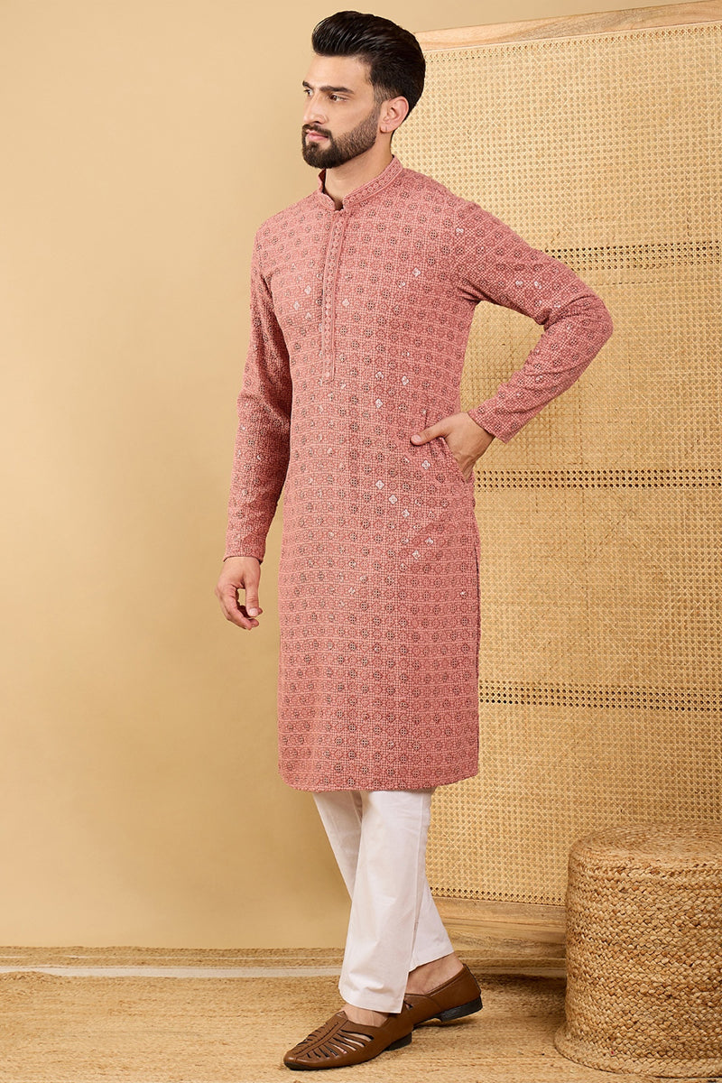 rust-viscose-rayon-solid-embroidered-straight-kurta-with-trouser-mkset1055