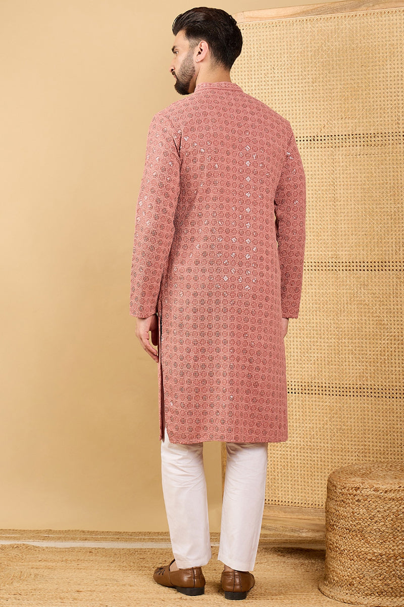 rust-viscose-rayon-solid-embroidered-straight-kurta-with-trouser-mkset1055