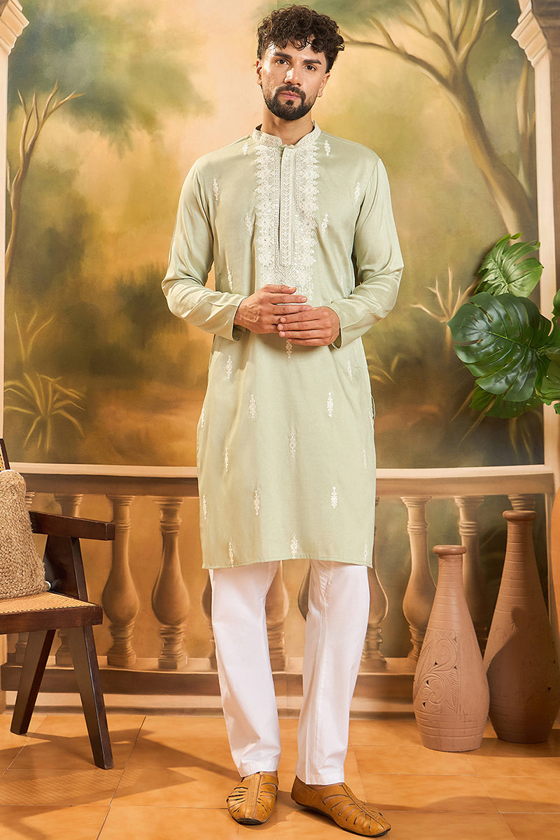 green-silk-blend-solid-embroidered-straight-kurta-with-trouser-mkset1492