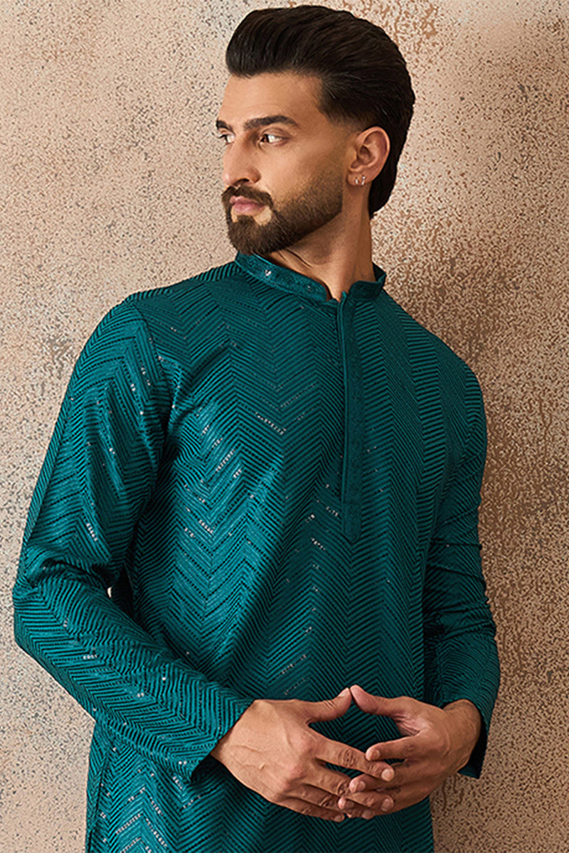 ethnic-bay-turquoise-blue-rayon-embroidered-straight-kurta-with-trousers-mkset2184
