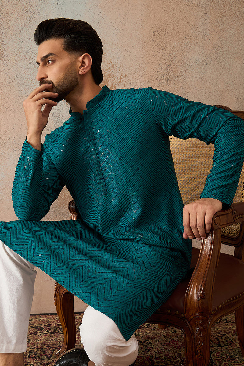 ethnic-bay-turquoise-blue-rayon-embroidered-straight-kurta-with-trousers-mkset2184
