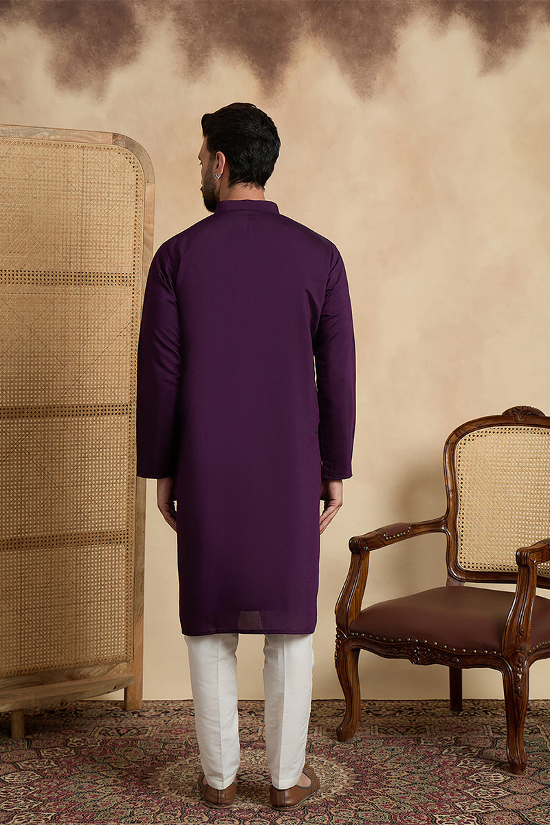 ethnic-bay-mens-violet-silk-blend-solid-embroidered-sequins-kurta-with-trouser-mkset2532
