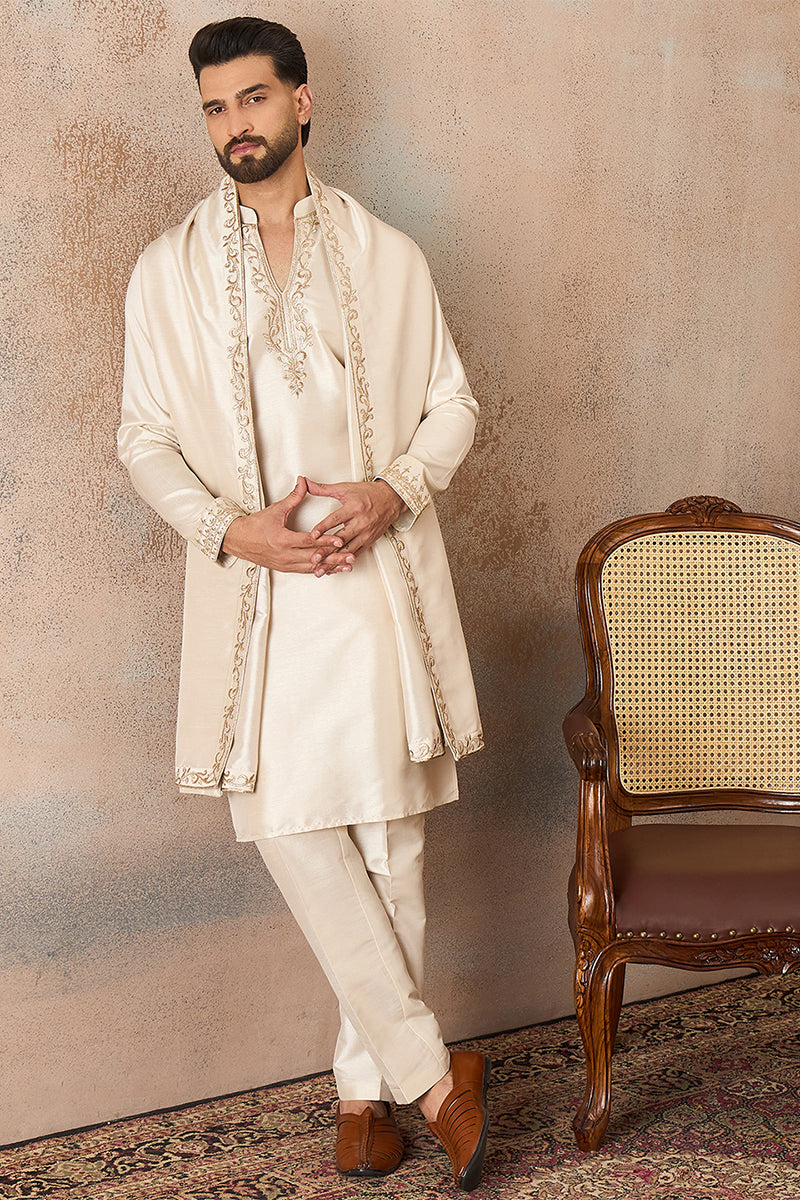 ethnic-bay-mens-off-white-silk-blend-solid-embroidered-kurta-with-dupatta-mkud1021