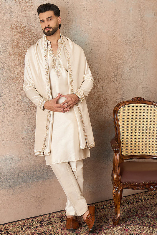 ethnic-bay-mens-off-white-silk-blend-solid-embroidered-kurta-with-dupatta-mkud1021