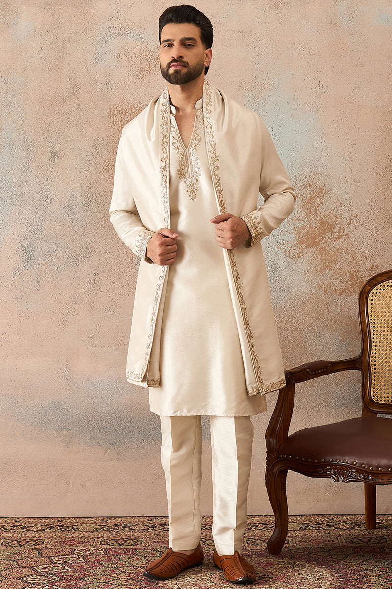 ethnic-bay-mens-off-white-silk-blend-solid-embroidered-kurta-with-dupatta-mkud1021