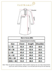 Vastramay - Men's Maroon Zari Weaved Kurta