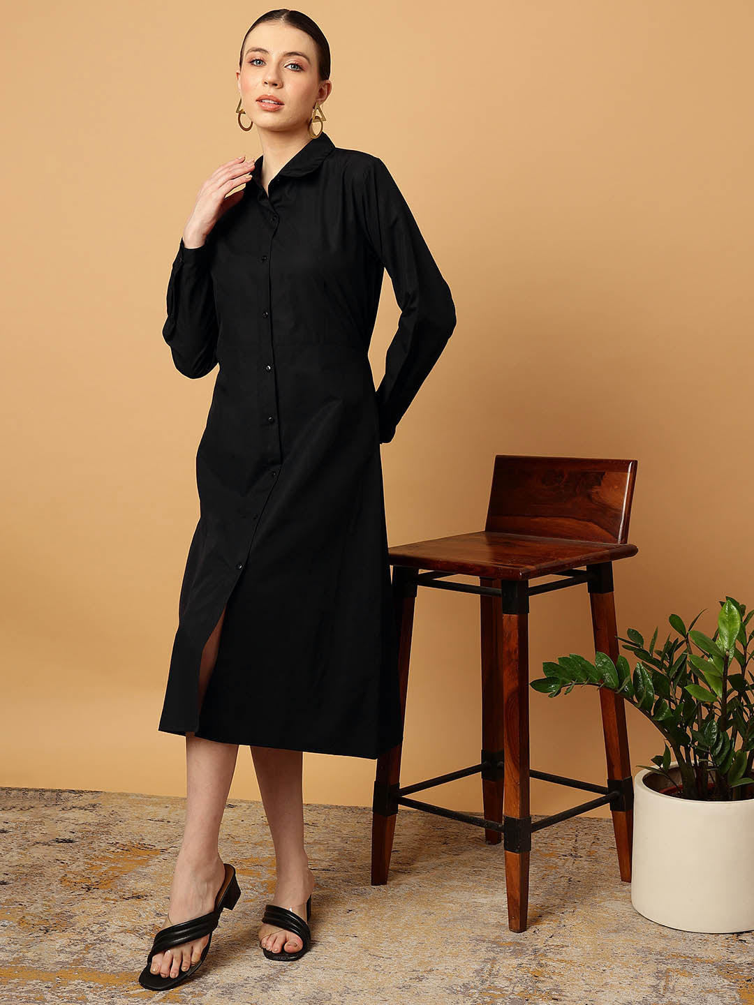 Front Open Dress