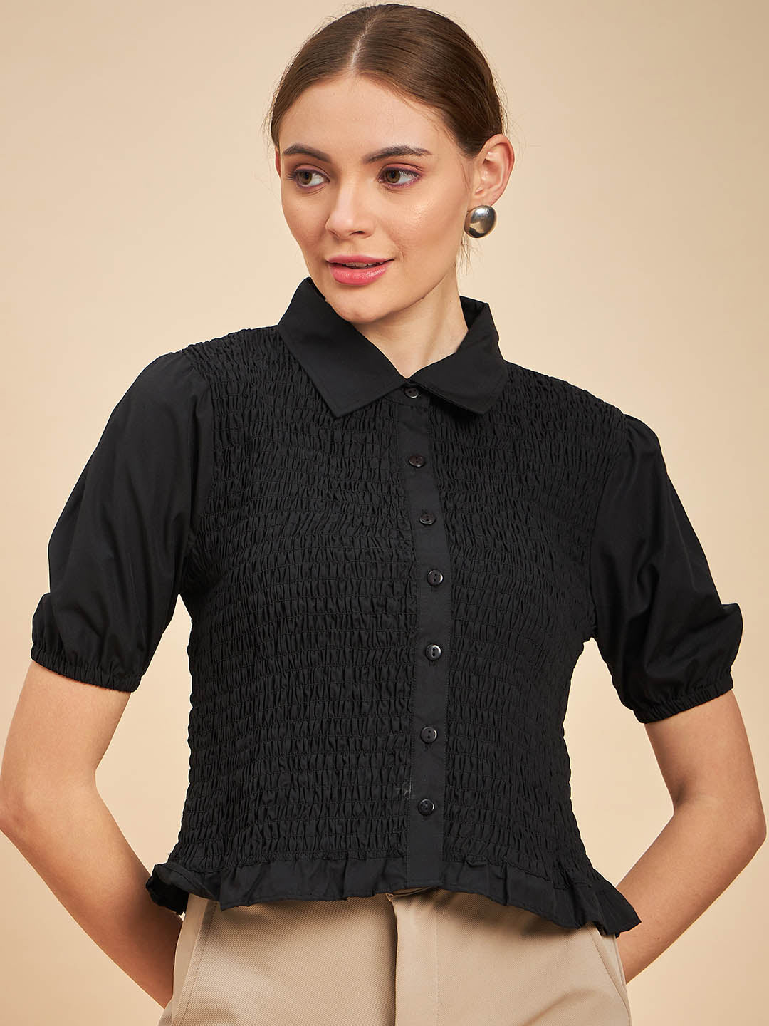 Smocked Shirt