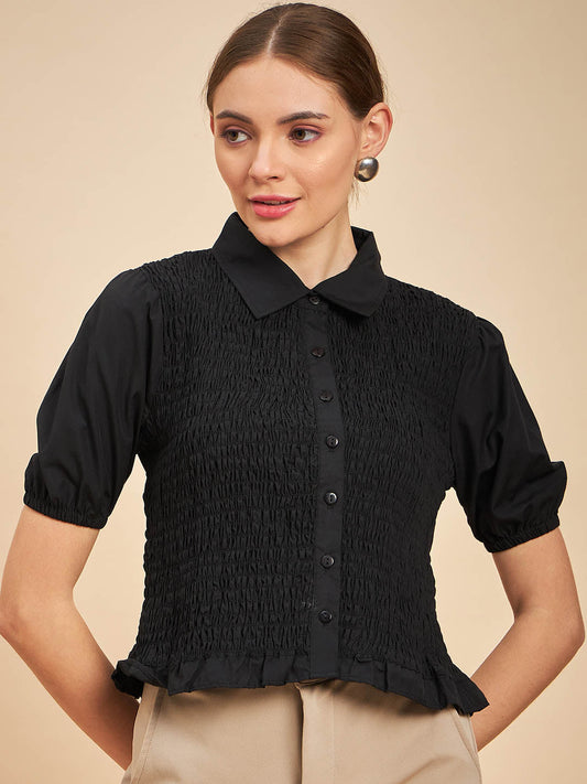 Smocked Shirt