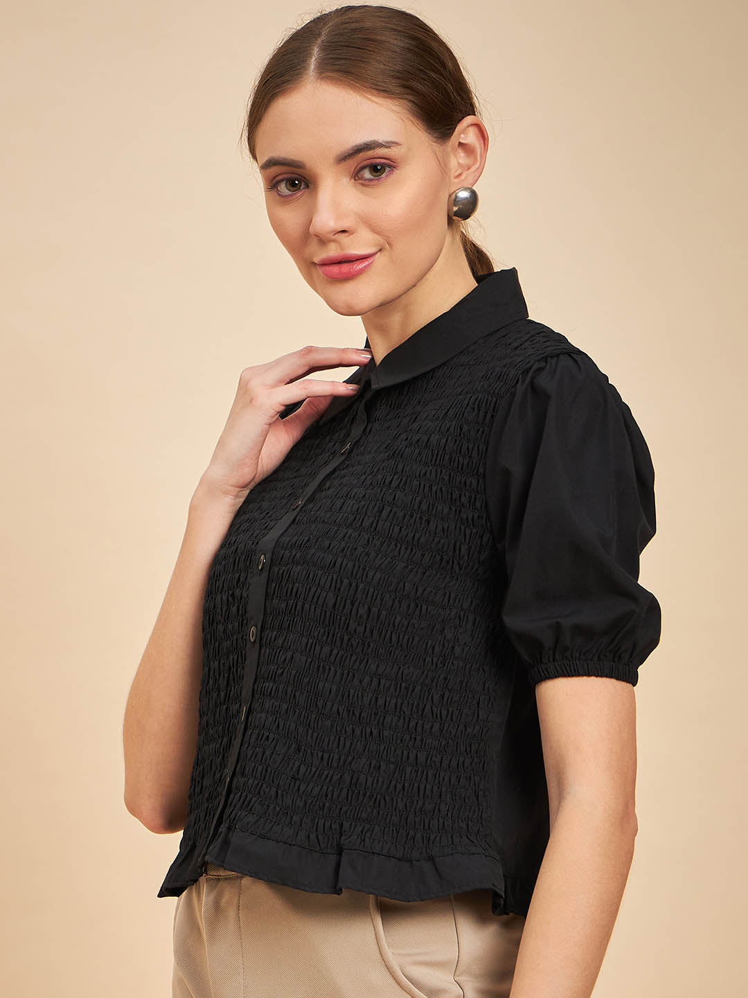Smocked Shirt