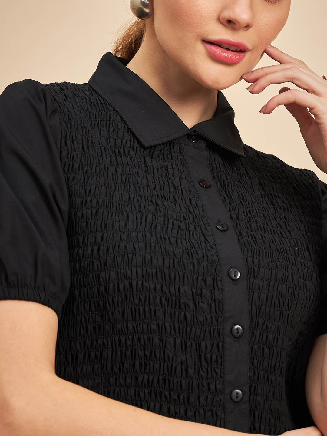 Smocked Shirt