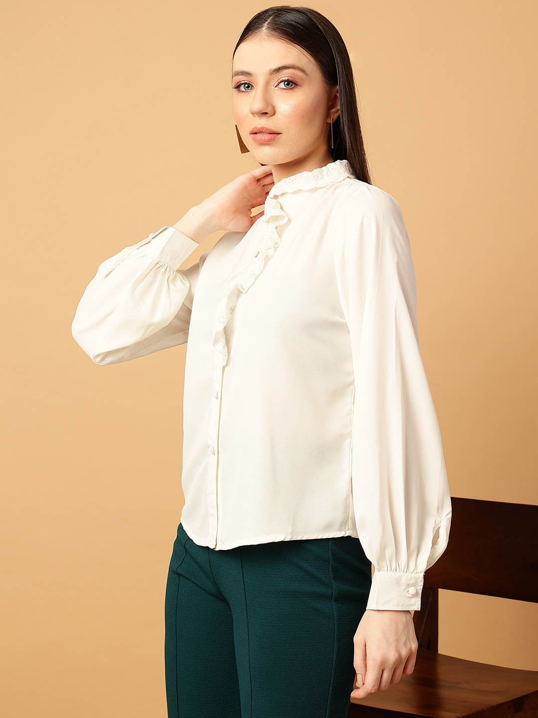 Schiflli Collar Shirt