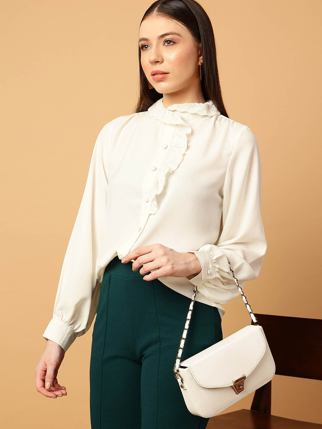 Schiflli Collar Shirt