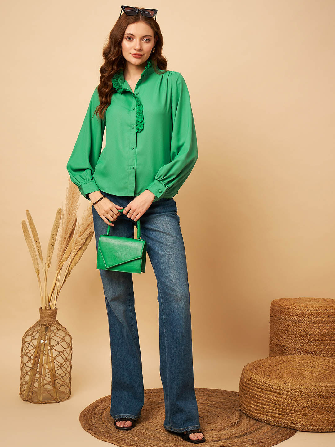 Schiflli Collar Shirt