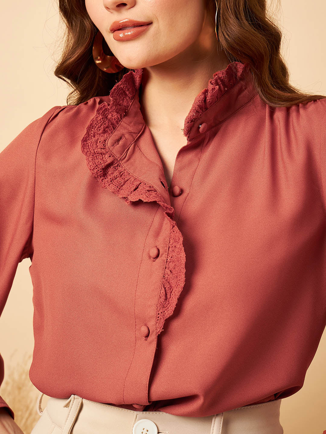 Schiflli Collar Shirt