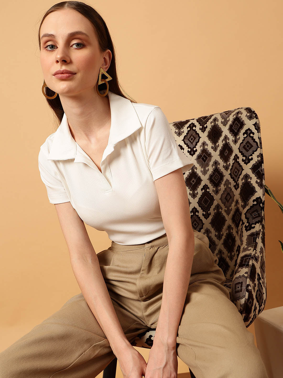 Cropped Polo Tee