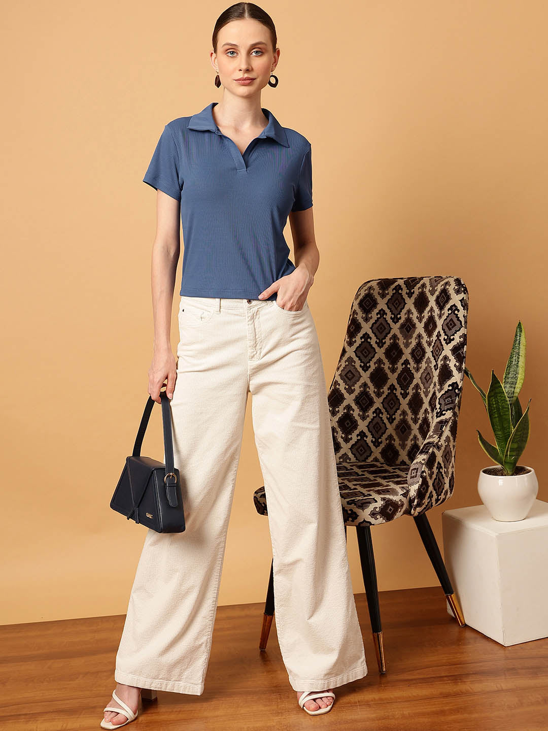 Cropped Polo Tee