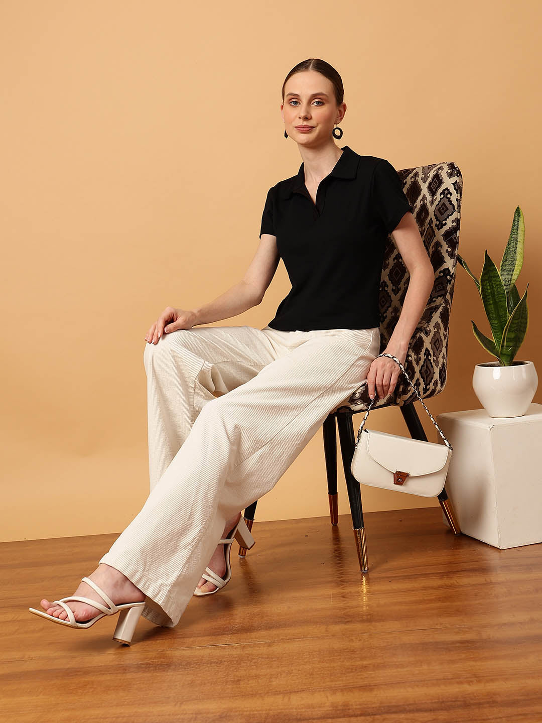 Cropped Polo Tee