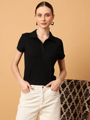 Cropped Polo Tee