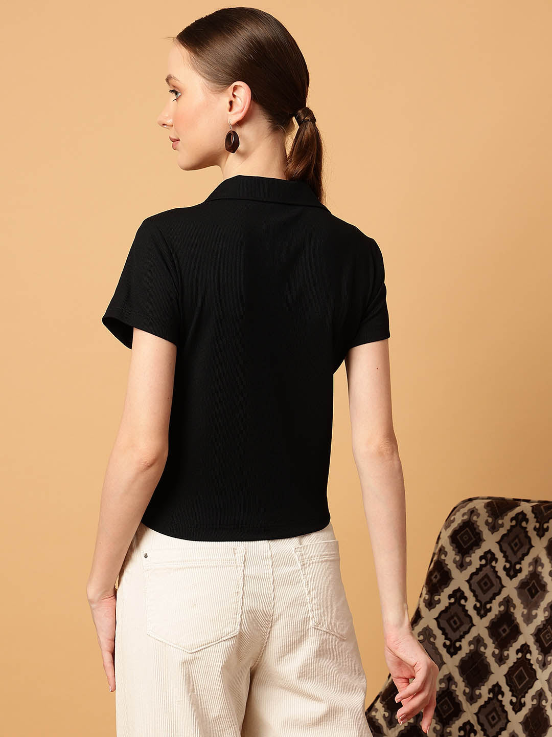 Cropped Polo Tee