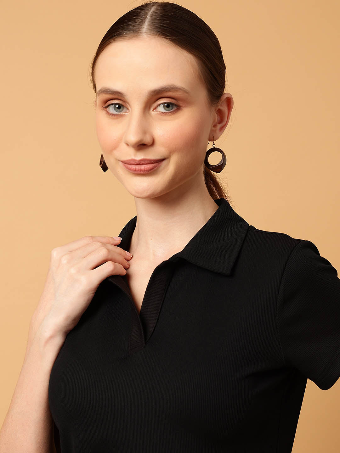 Cropped Polo Tee