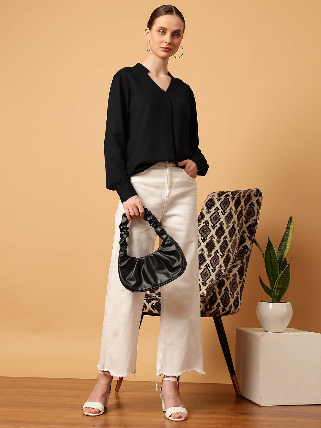Mandarin Collar Top
