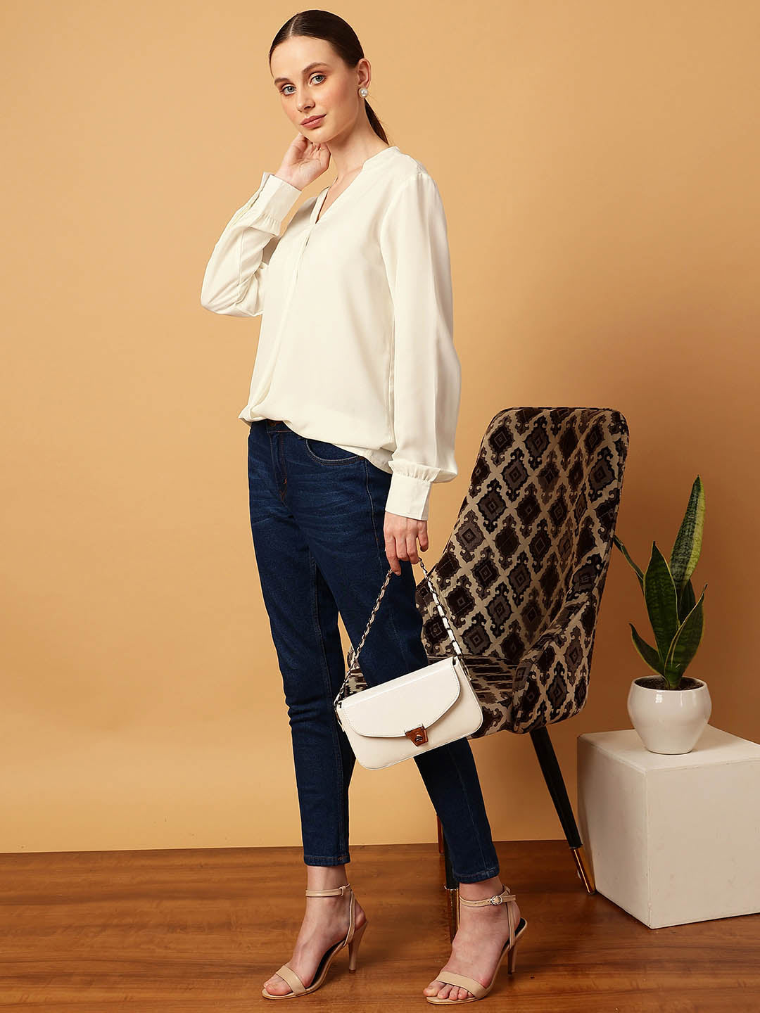 Mandarin Collar Top
