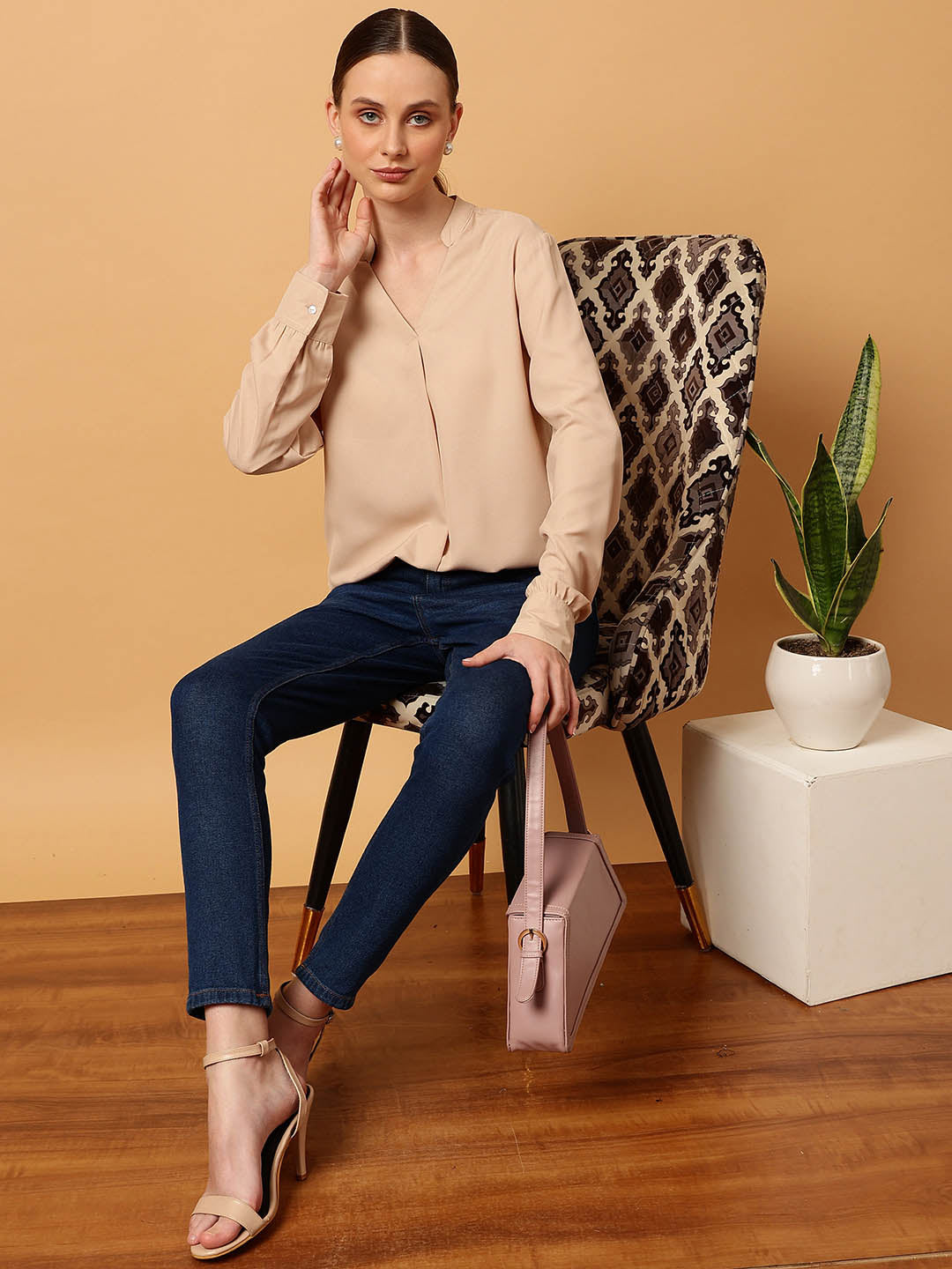 Mandarin Collar Top