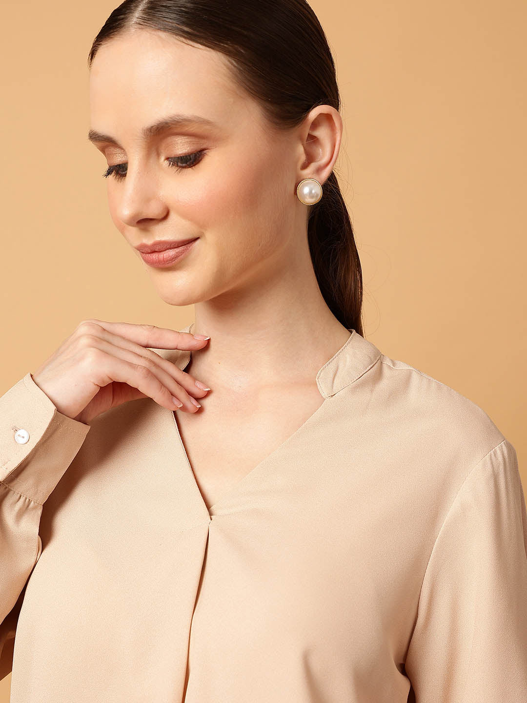 Mandarin Collar Top