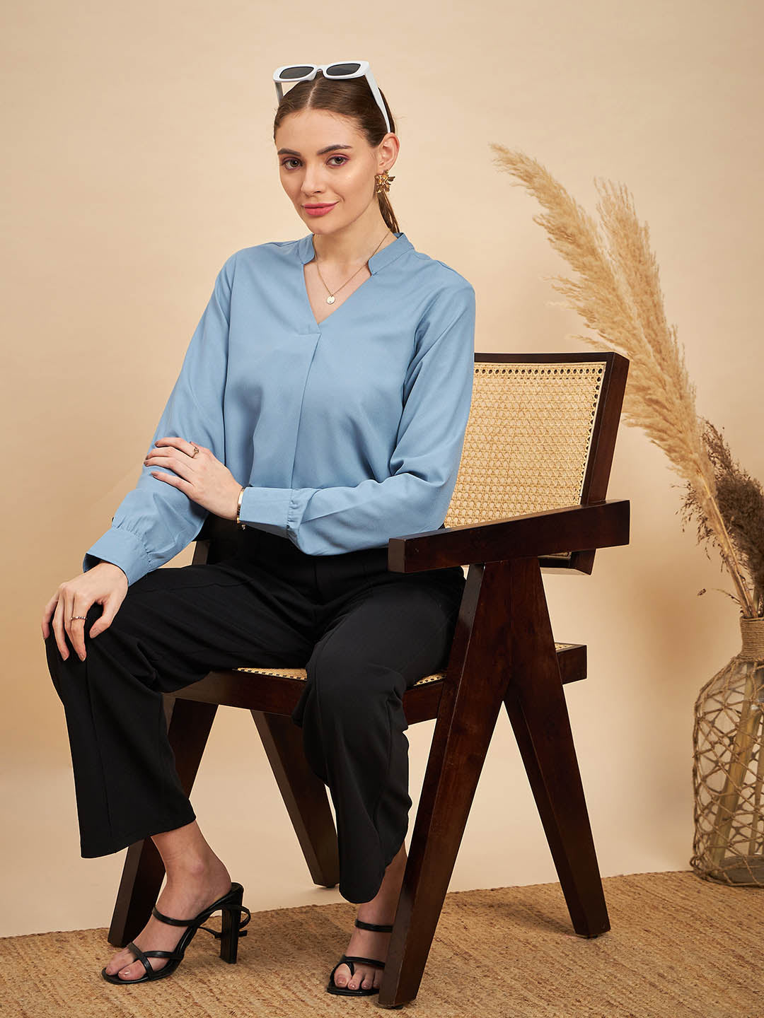 Mandarin Collar Top