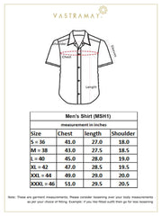 Shvaas By Vastramay - MEN'S MULTI-COLOR BASE CREAM MARBLE PRINT COTTON SHIRT