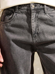 MASCLN SASSAFRAS - Men Grey Ombre Wide Leg Jeans