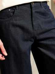 MASCLN SASSAFRAS - Men Blue Ombre Wide Leg Jeans