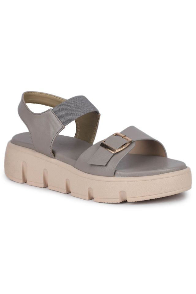 Casual Fashion Ankle Loop Sandal 1 inch Platform Heels