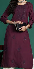 Indo Era - Ethnic Motifs Embroidered Sequinned Kurta
