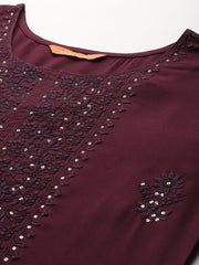 Indo Era - Ethnic Motifs Embroidered Sequinned Kurta