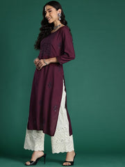 Indo Era - Ethnic Motifs Embroidered Sequinned Kurta