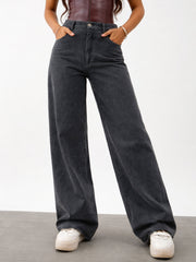 Black Twill Overdyed Straight Fit Pants Noh.Voh 